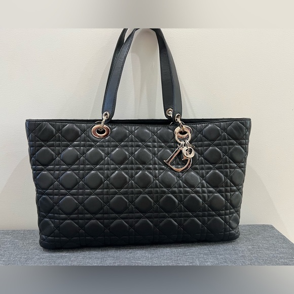 Dior Handbags - Lady Dior lambskin shopping tote